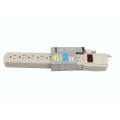 6-Outlet Superte Protector Power Strip 2-Pack, 90 Joule-Branco